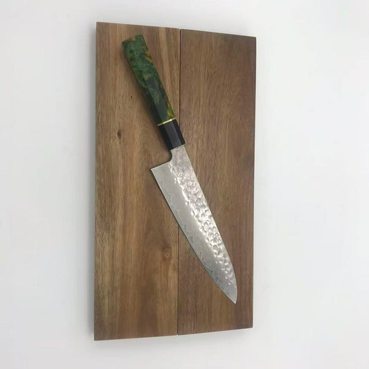 Gyuto Tosa Honoo – The Flame of Japanese Hammered Damascus Knives