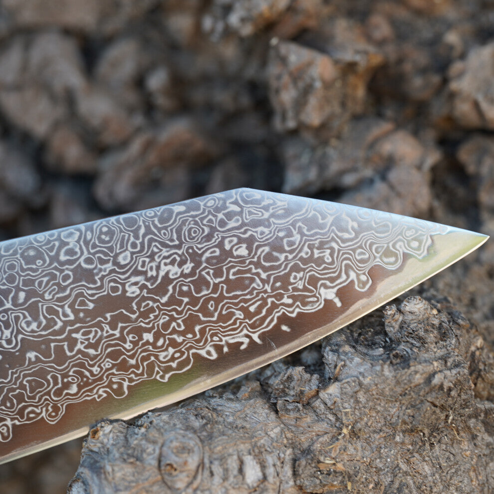 Kiritsuke Damascus Chef's Knife - Seki - 21 cm Blade